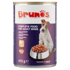 Brunos Complete Food for Adult Dogs, Snacks with Poultry in Sauce 415 g