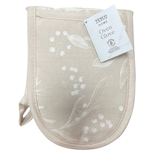 F&F Home Beige Floral Oven Glove