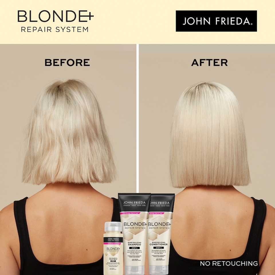 image 1 of John Frieda Blonde+ Repair System Bond Building Shampoo 250ml
