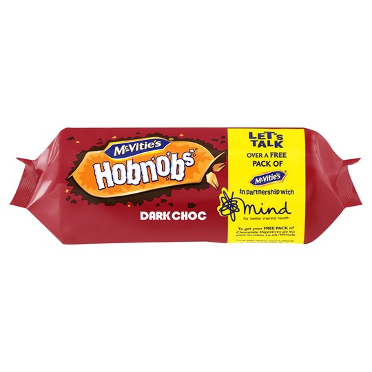 Mcvities Dark Chocolate Hobnob 262G Tesco Groceries