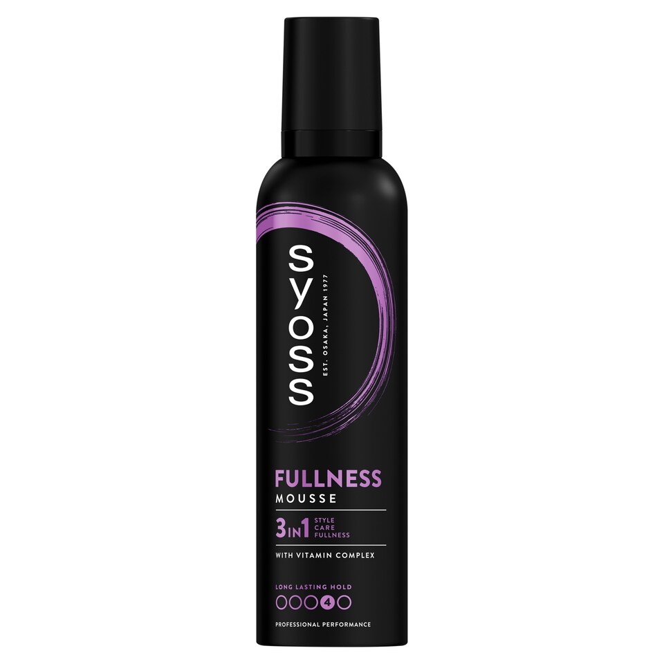 Obrázek 1 pro produkt Syoss Fullness 3v1 pěnové tužidlo pro objem vlasů 300ml
