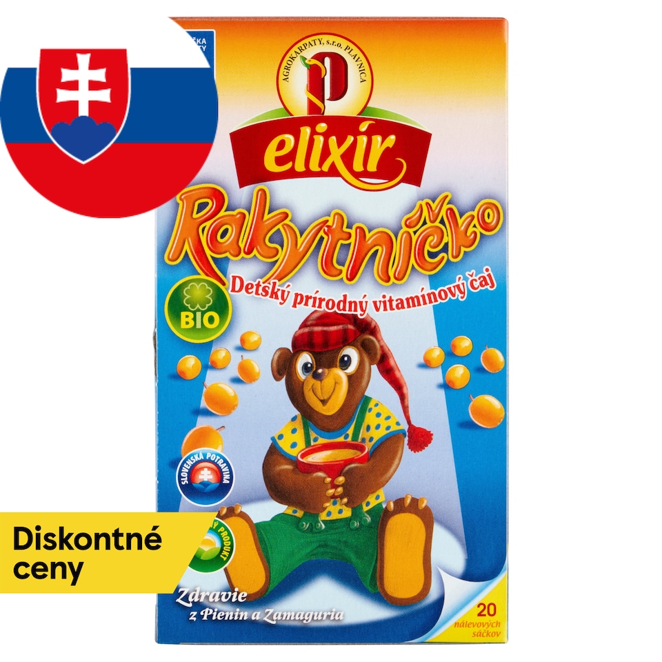 obrázok 1 z Elixír Bio rakytníčko detský prírodný vitamínový čaj 20 x 1,5 g (30 g)