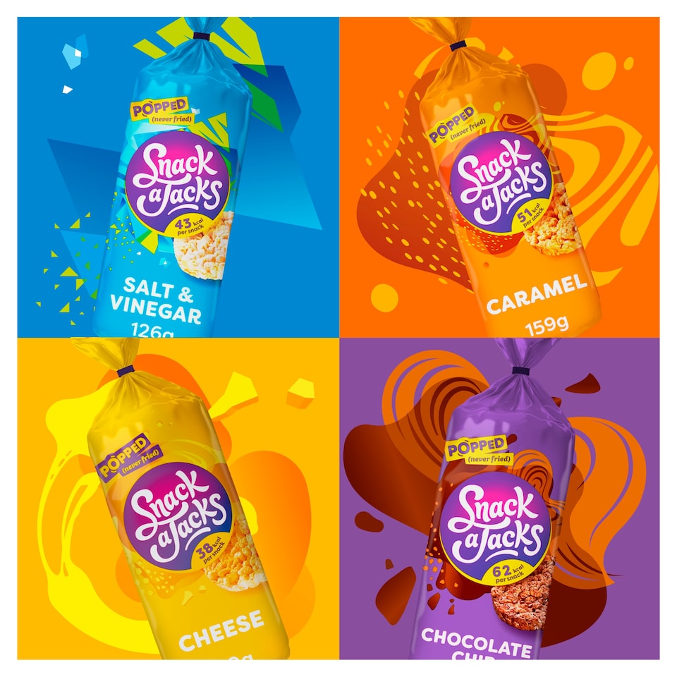 image 1 of Snack a Jacks Caramel Jumbo Rice Cakes 159g