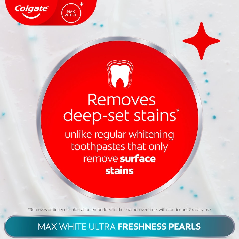 image 1 of Colgate Max White Ultra Fresh Pearls Whitening Toothpaste 75ml