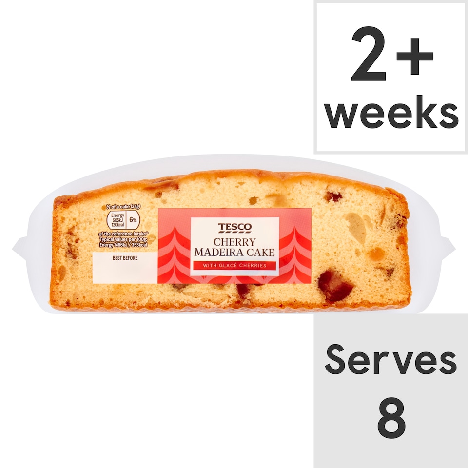 Tesco Cherry Madeira Cake with Glace Cherries