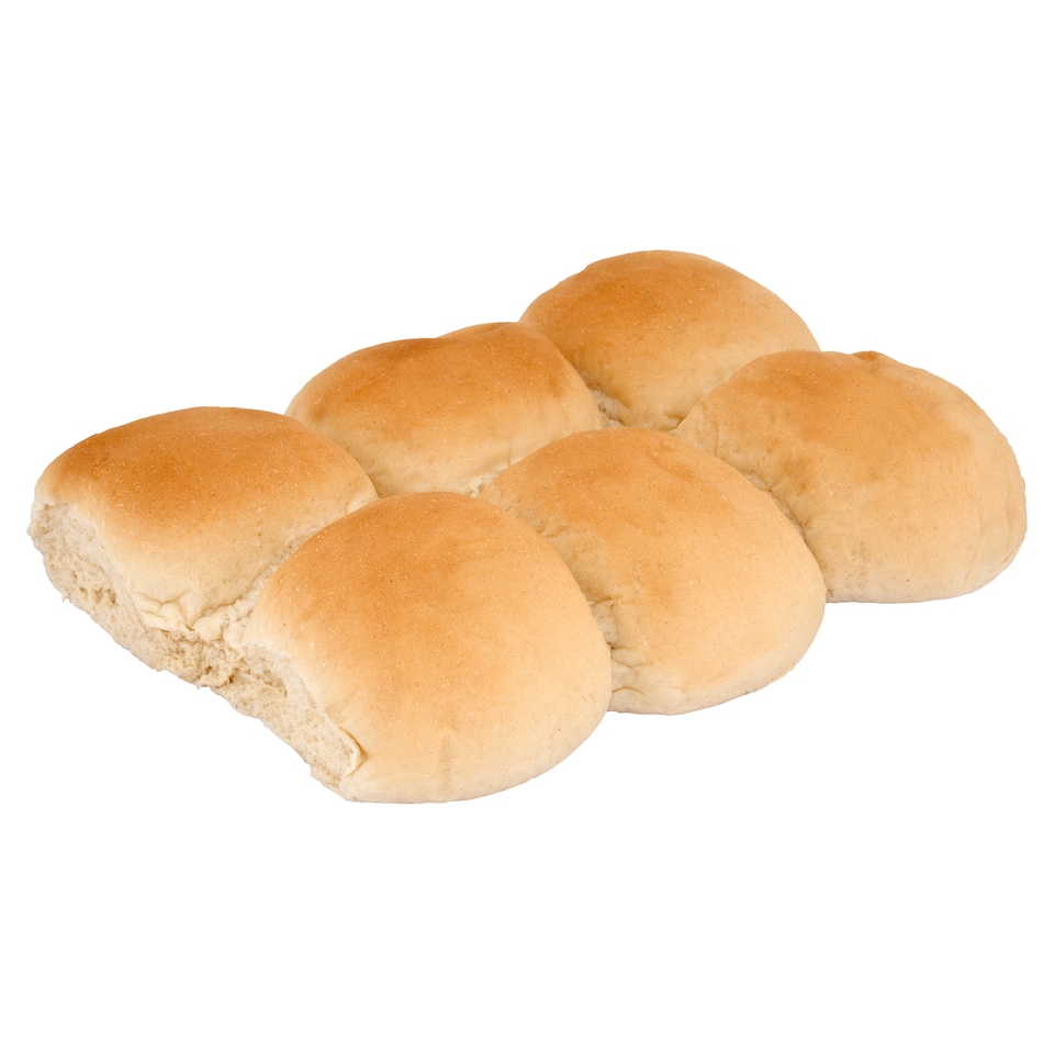 image 1 of Tesco Big Bite Soft White Rolls 6 Pack