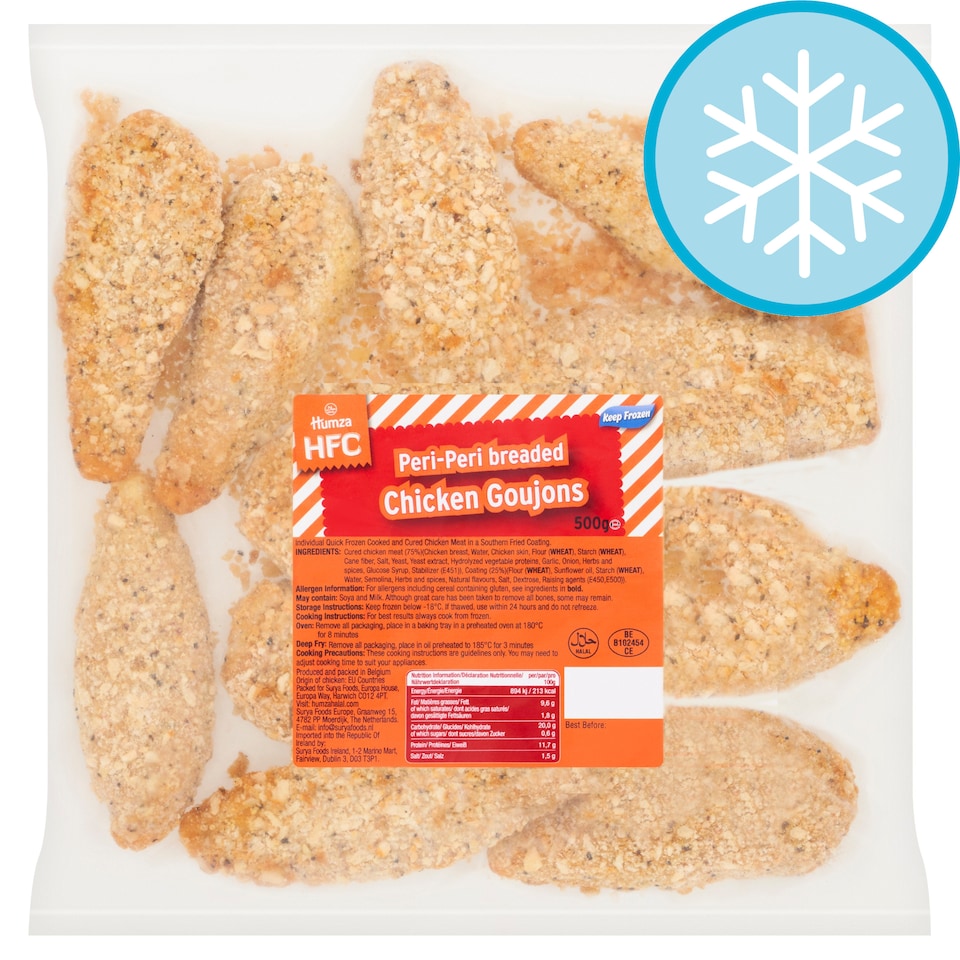 Humza Hfc Piri Piri Chicken Goujons 500G