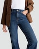 image 3 of F&F Cotton Rich Flared Jeans in Navy