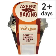 Ashers Baking Co Fresh Cream Cookies and cream dessert pot