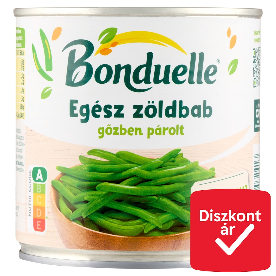 Bonduelle gőzben párolt egész zöldbab 295 g  1. kép