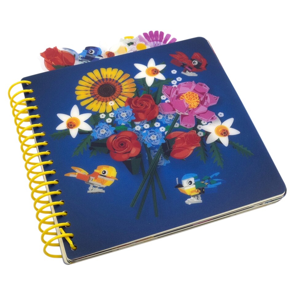 image 1 of Lego Icon Botanicals Tab Notebook 192 Dotted Pages 158 × 158 mm 