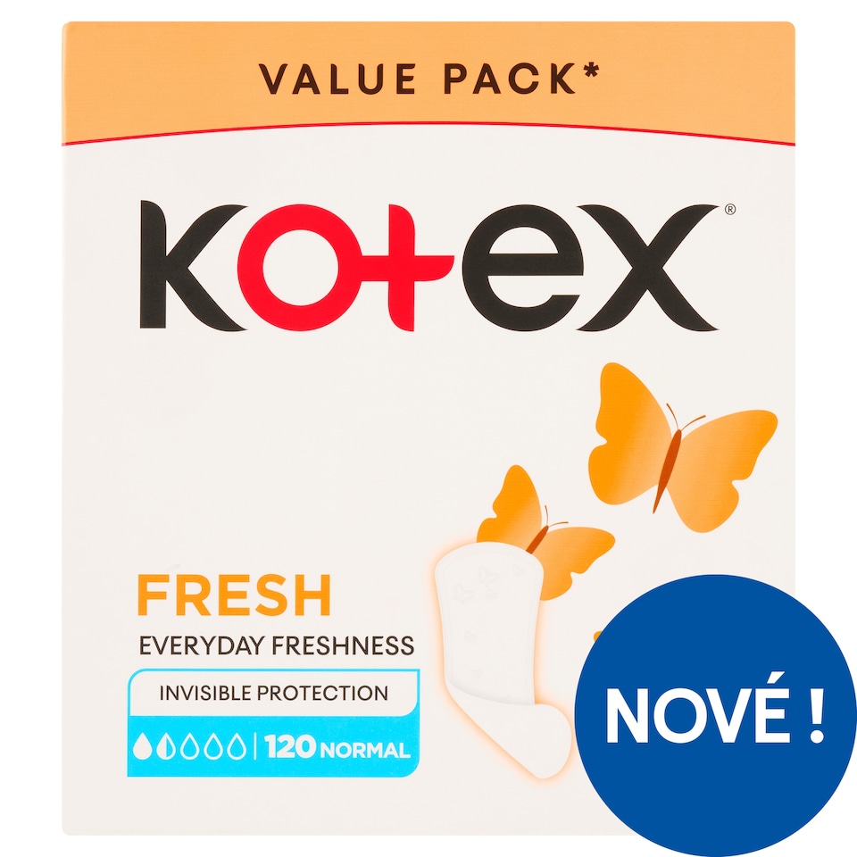 Obrázek 1 pro produkt Kotex Fresh Normal slipové vložky 120 ks