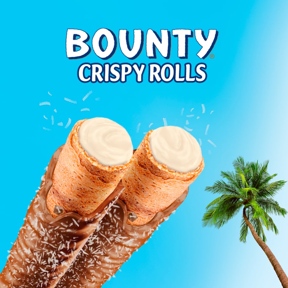 image 1 of Bounty Milk Chocolate Crispy Rolls 5 pack 117g