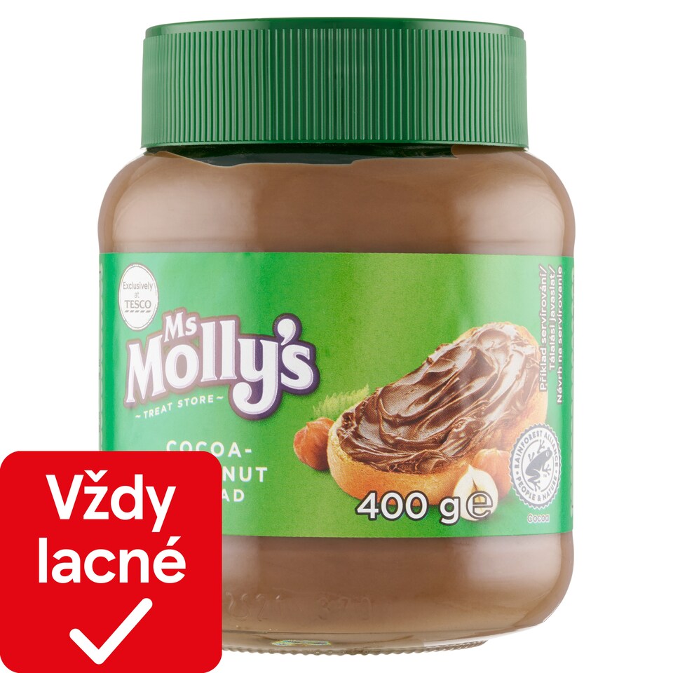 Ms Molly's Kakaovo-lieskovooriešková nátierka 400 g