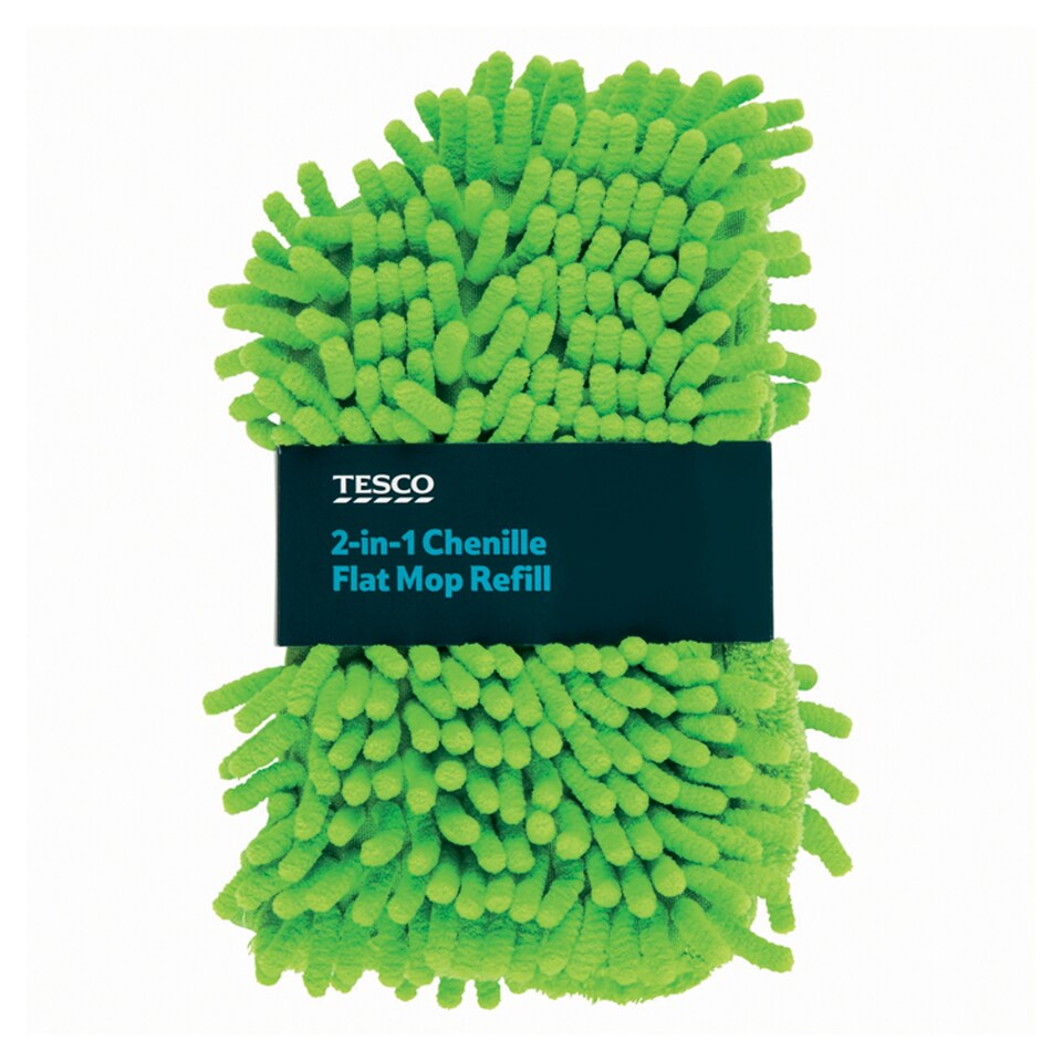 Tesco 2 In 1 Flat Mop Refill
