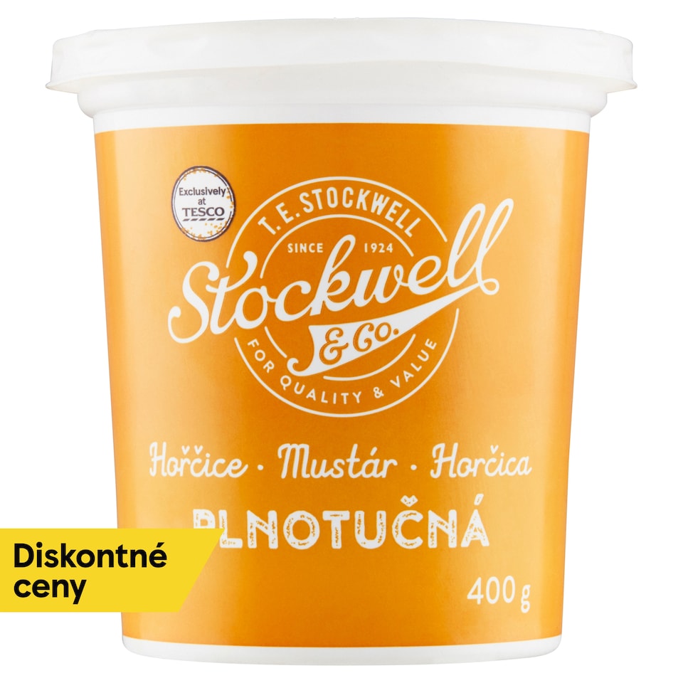 Stockwell & Co. Horčica plnotučná 400 g