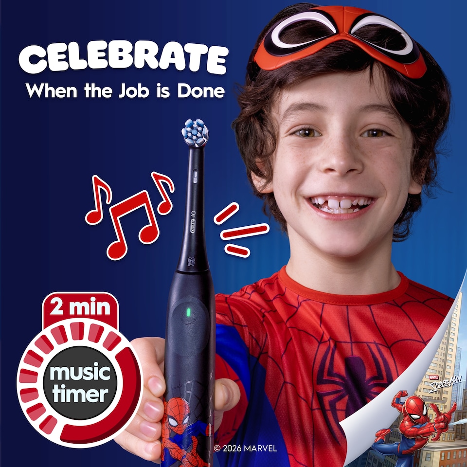 image 1 of Oral-B iO Kids 6+ Spiderman Edition Electric Toothbrush