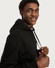 image 1 of F&F Regular Fit Cotton Rich Drawstring Hoodie in Black