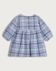 image 2 of F&F Baby Brushed Check Print Dress and Tights Set  in Blue