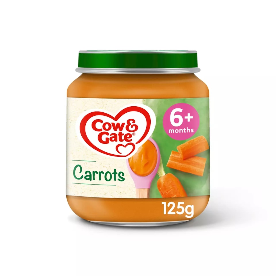 image 1 of Cow & Gate Carrot Baby Food Snack Jar 6+ Months 125g
