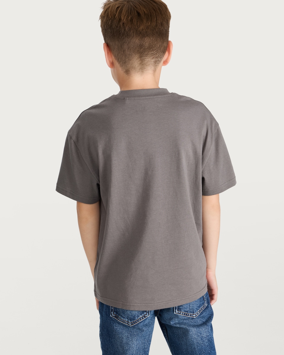 image 1 of Pokémon Pikachu and Charizard Pure Cotton Short Sleeved T-Shirt in Grey