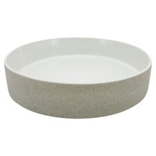 F&I Modernist white pasta bowl