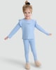 image 4 of F&F Girls 2-Pack Cotton Rich Bow Print Pyjama Set in Blue