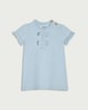 image 1 of F&F Baby Bow Detail Dress in Blue