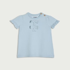 F&F Baby Bow Detail Dress in Blue