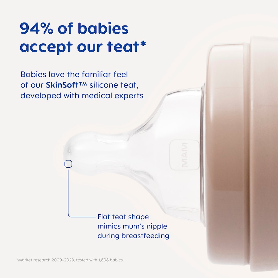 image 1 of Mam Easy Start Anti-Colic Bottle 2+ Months 3 x 260ml