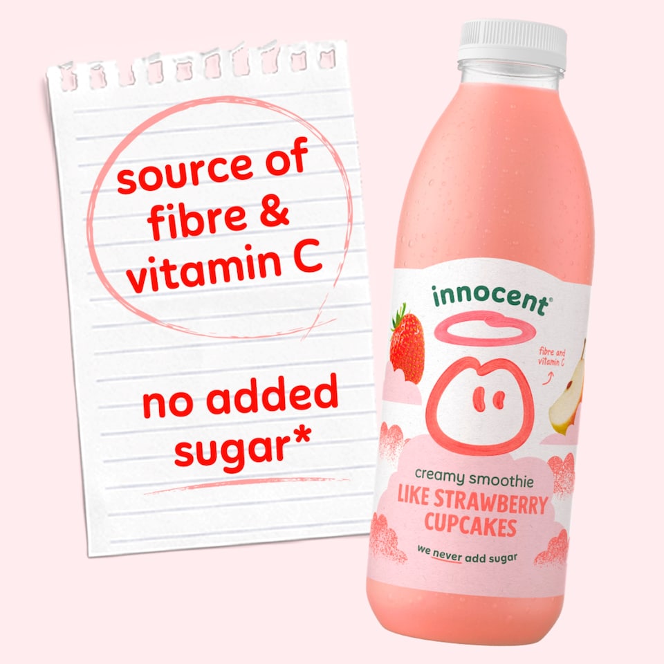 image 1 of innocent Like Strawberry Cupcakes Creamy Smoothie 750ml