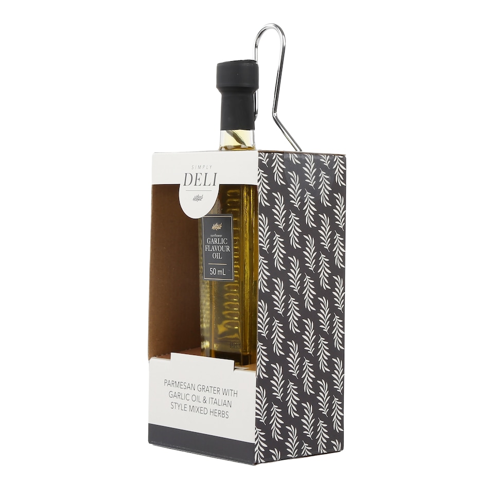 image 1 of Kimm & Miller Deli Parmesan Grater & Oil Gift Set