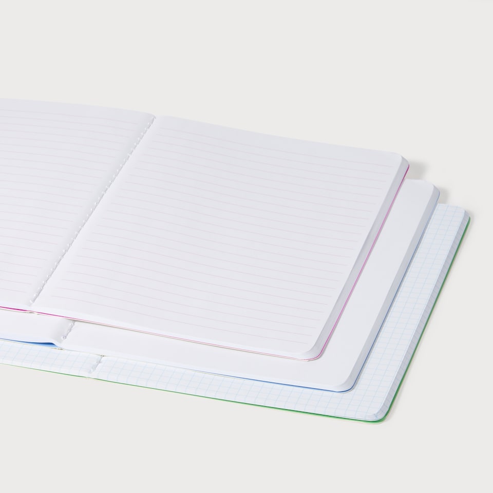 image 1 of Paperchase Cats A5 Notebooks 3pk