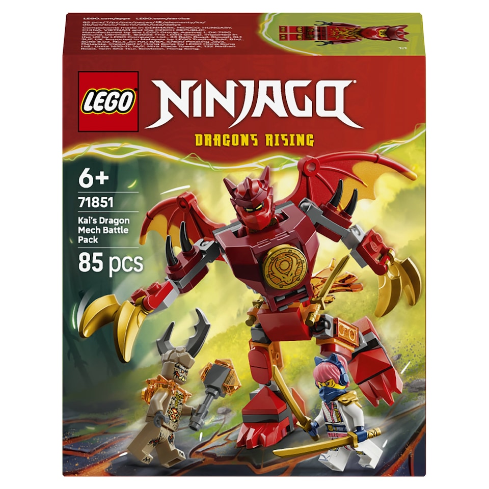 LEGO NINJAGO 71851 Kai sárkánypáncélja, harci csomag  1. kép
