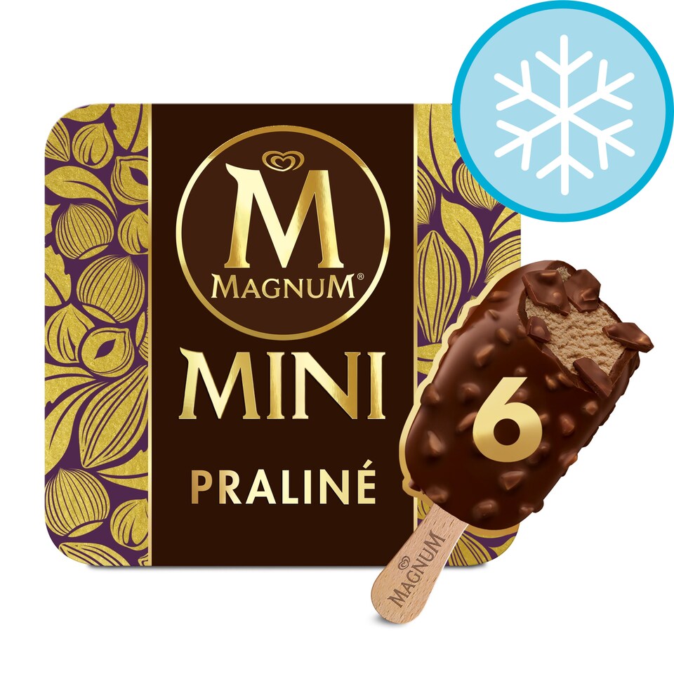 image 1 of Magnum Mini Chocolate And Hazlenut Praline Ice Cream 6X55ml