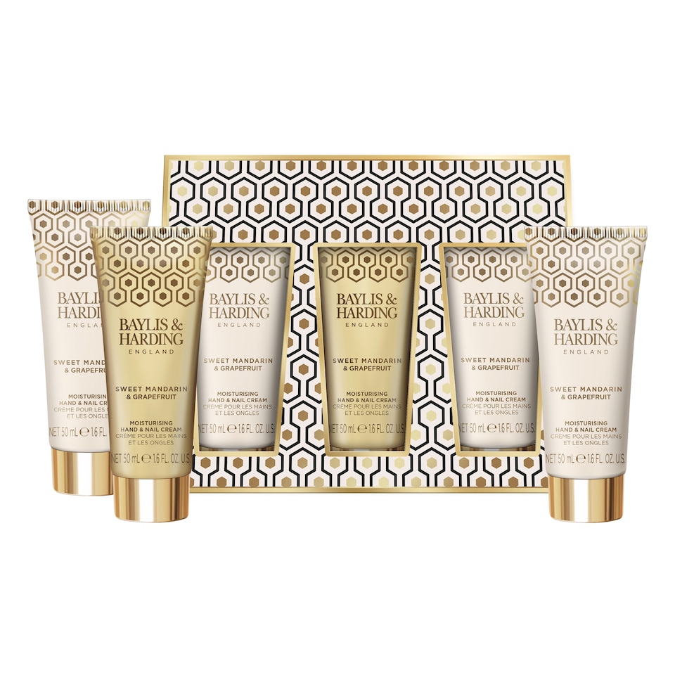 image 1 of Baylis & Harding Sweet Mandarin & Grapefruit Hand Creams 3 x 50ml