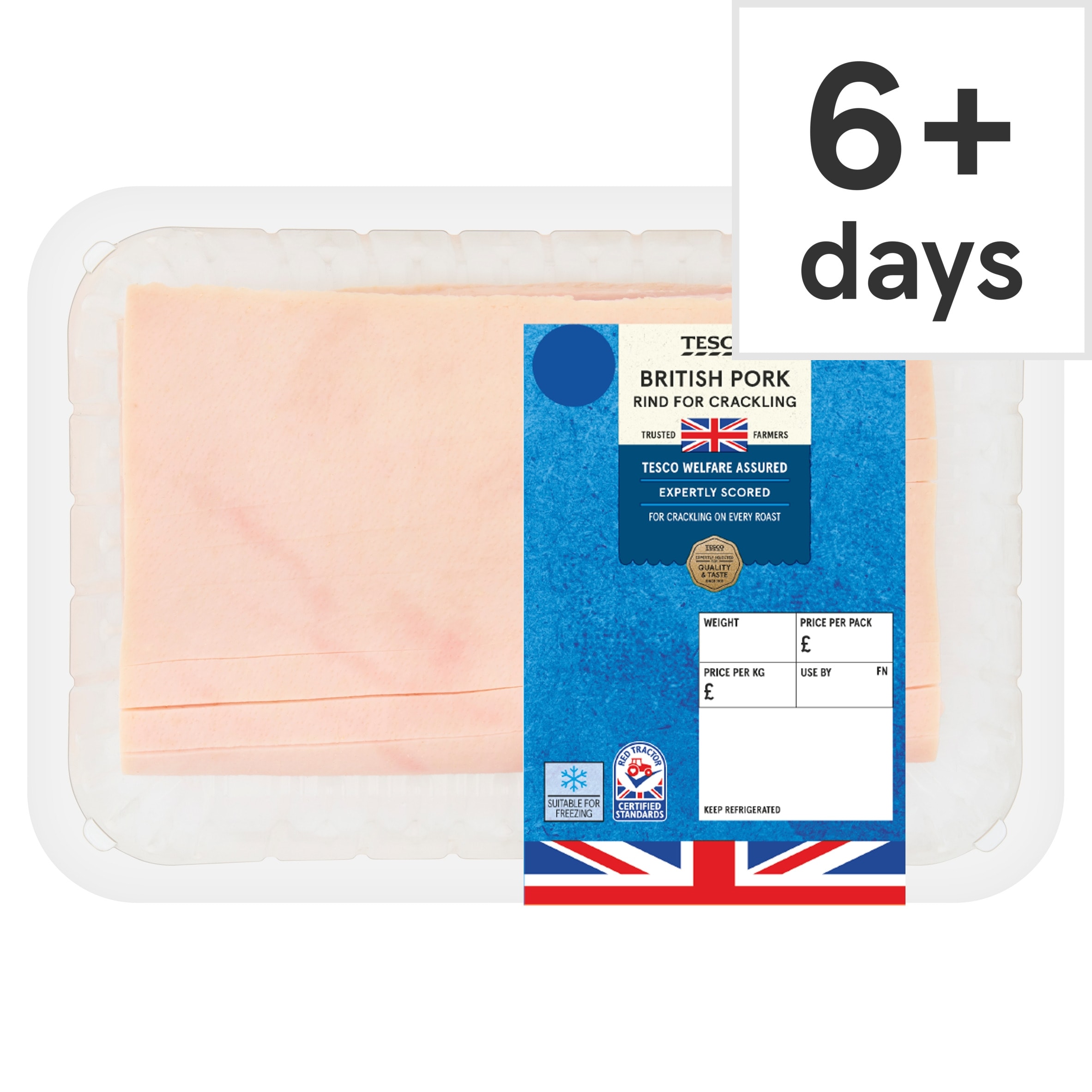 Tesco Pork Rind Sheet 380 - 520g