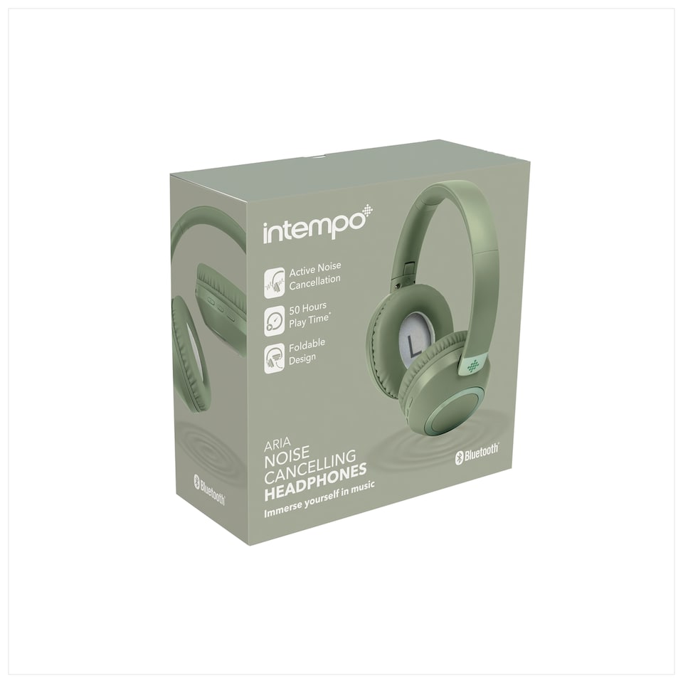 image 1 of Intempo Aria Green Noise Cancelling Headphones