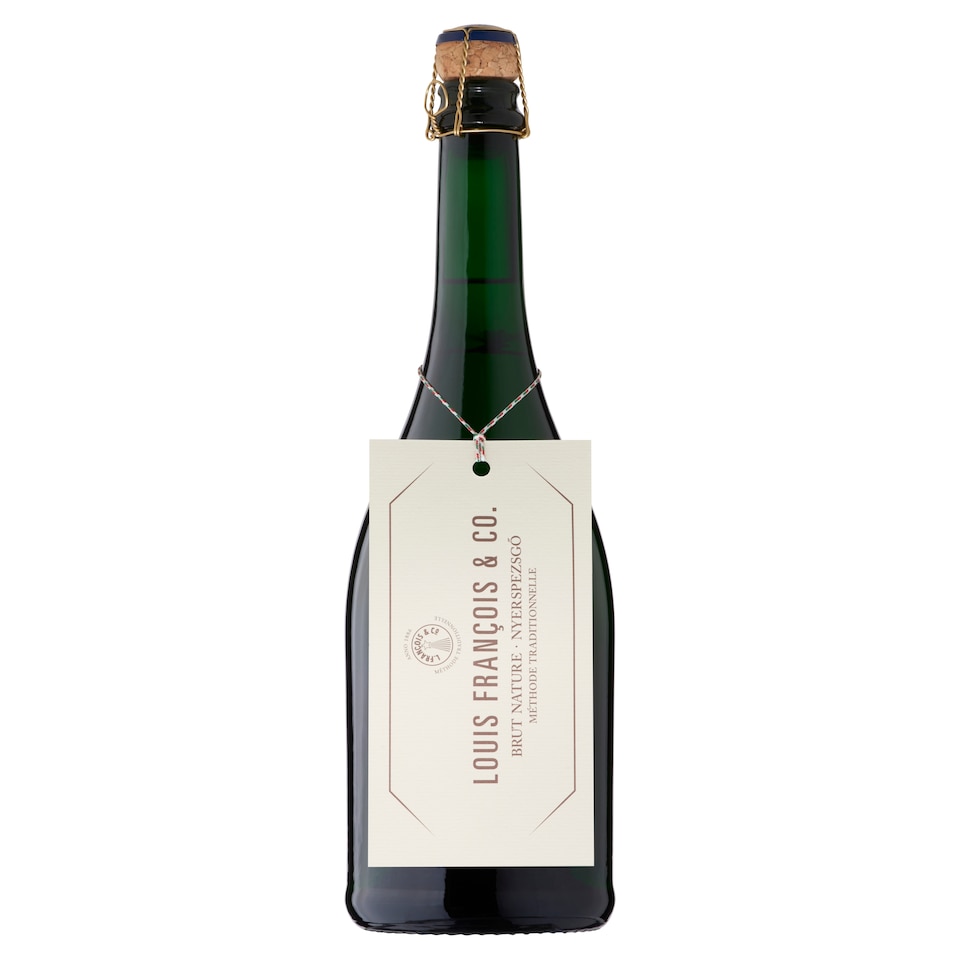 Louis François & Co. Brut Nature Etyek-Budai minőségi nyerspezsgő 0,75 l