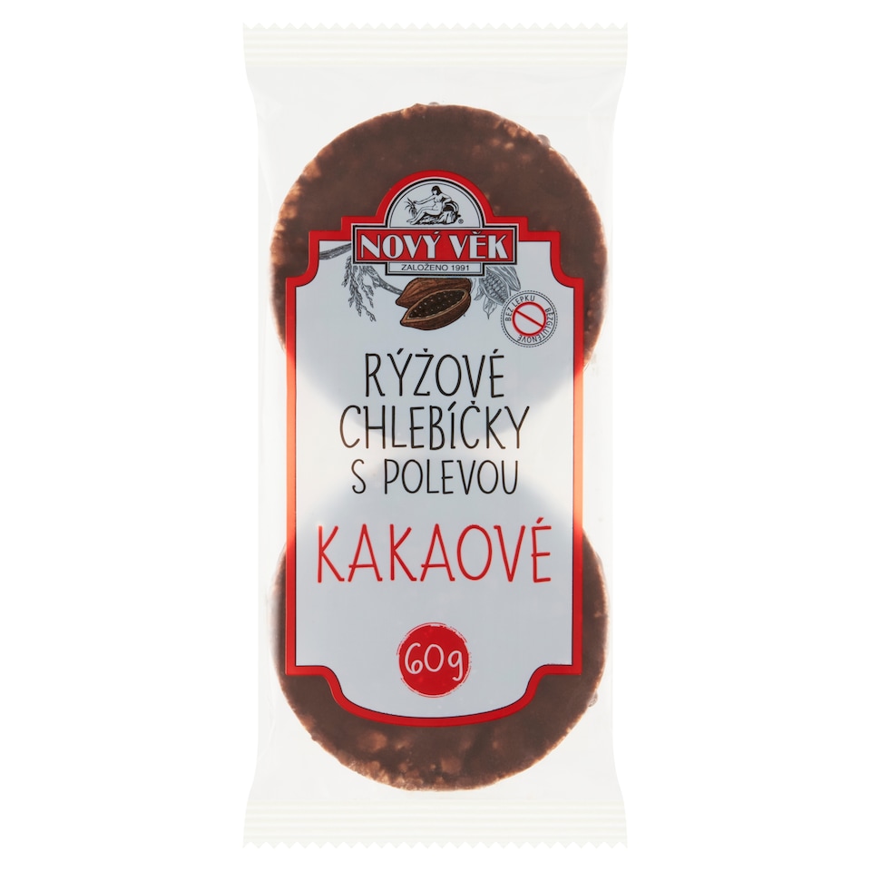 image 1 of Nový Věk Rice Buns with Cocoa Coating 60g