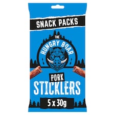 The Hungry Boar Pork Sticklers 5x30g