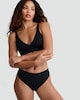 image 2 of F&F Seamless High Leg Bonded Knickers in Black