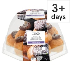 Tesco Chocolate Profiteroles Stack 12 Pack
