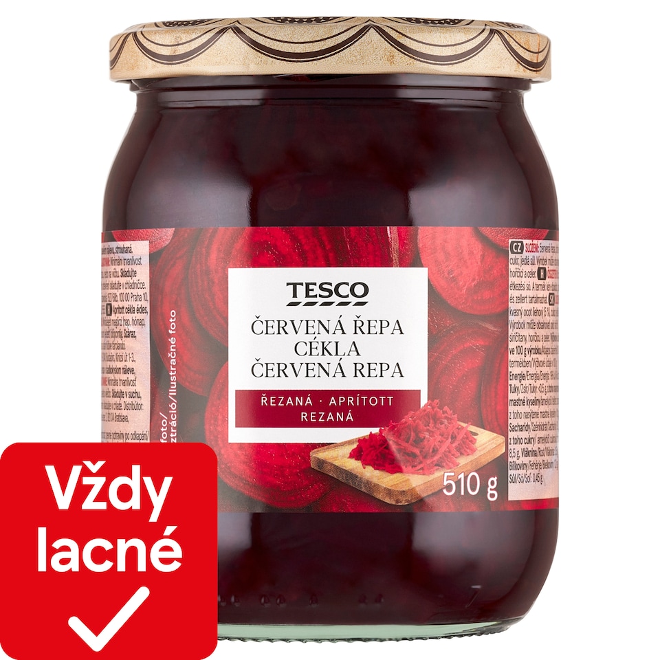 Tesco Červená repa rezaná 510 g