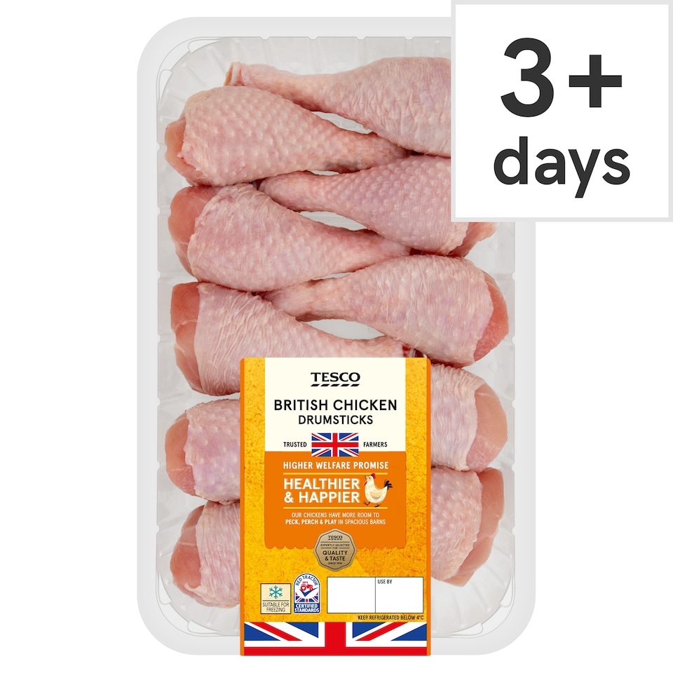 Tesco British Chicken Drumsticks 1Kg