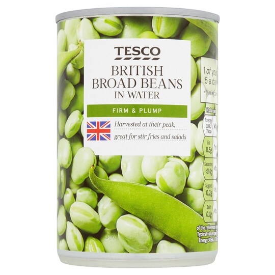 Tesco Broad Beans In Water 300G Tesco Groceries