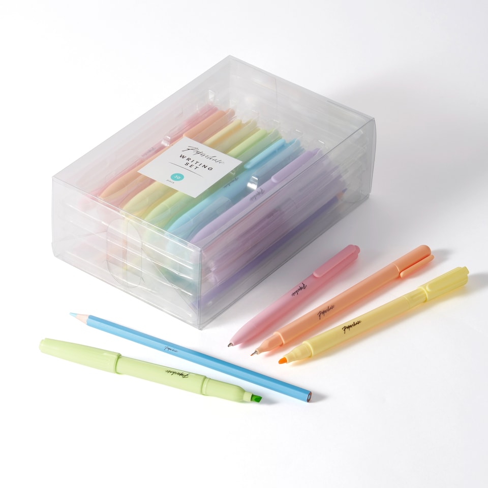 image 1 of Paperchase Ombre 30 Piece Writing Set