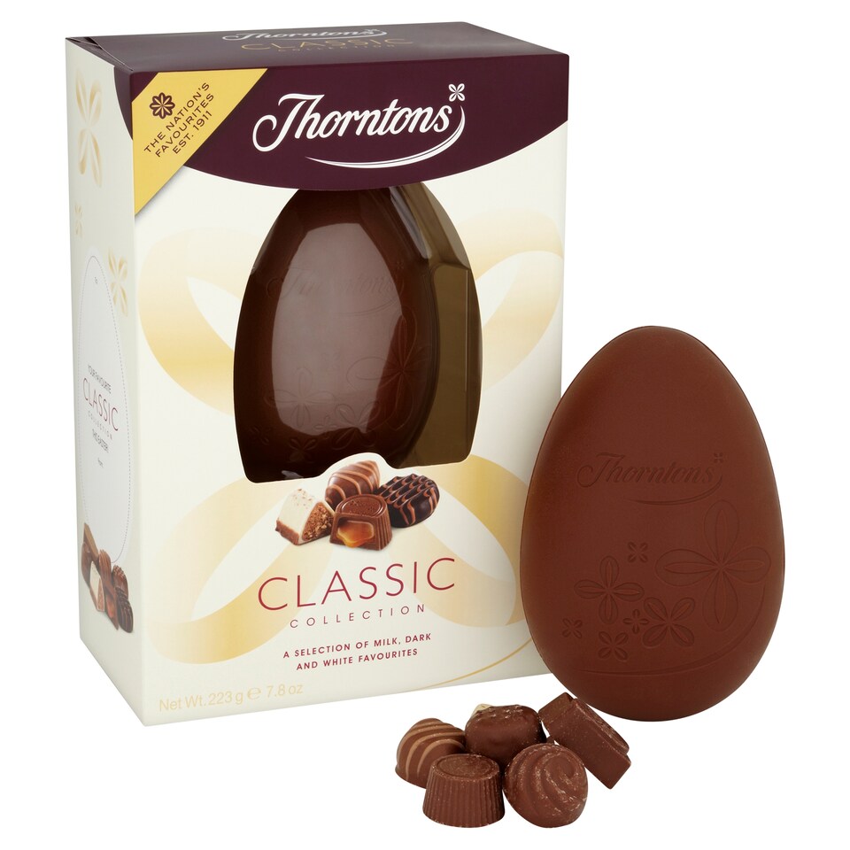 image 1 of Thorntons Milk Chocolate Classics Collection Easter Egg 205G