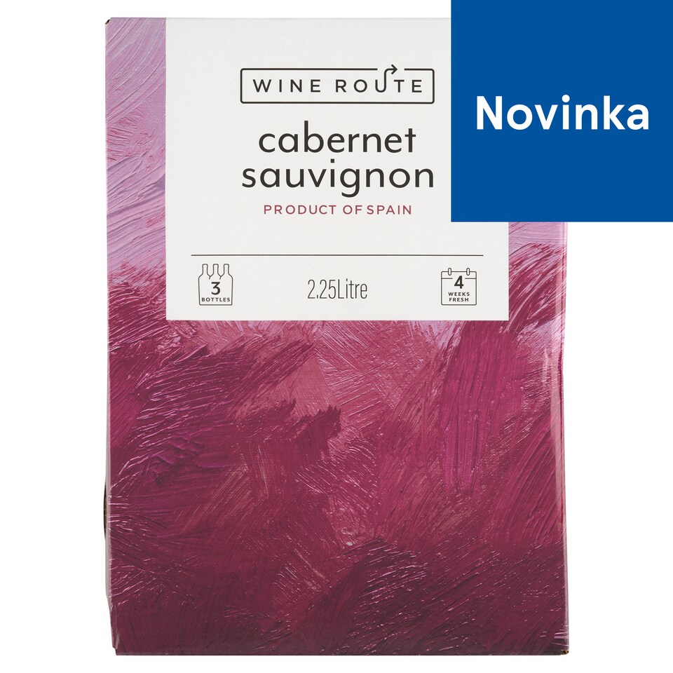 Wine Route Cabernet Sauvignon červené víno suché 2,25 l