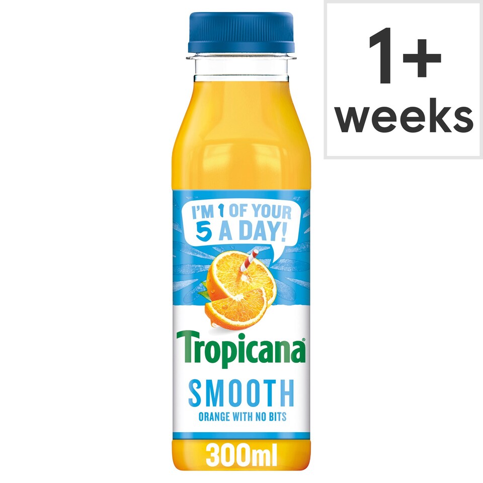 Tropicana Orange Juice Smooth 300Ml Tesco Groceries
